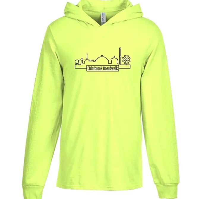 Jerzees Classics Cotton Long Sleeve Hooded T-Shirt - Screen