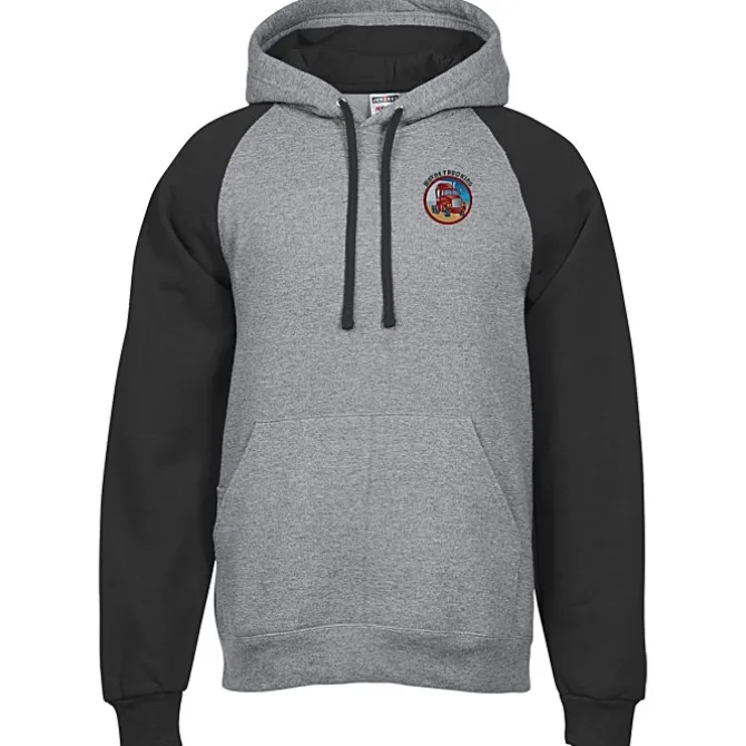 Jerzees NuBlend Colorblock Hoodie - Embroidered