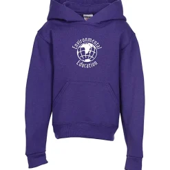 Jerzees NuBlend Hooded Sweatshirt - Youth - Screen