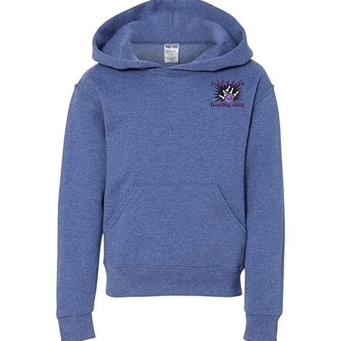 Jerzees Nublend Hooded Sweatshirt - Youth - Embroidered