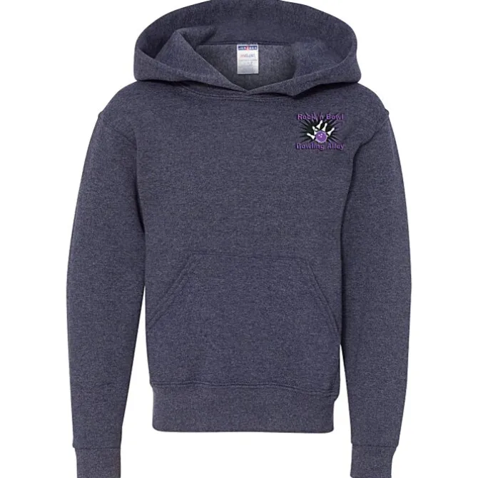 Jerzees Nublend Hooded Sweatshirt - Youth - Embroidered