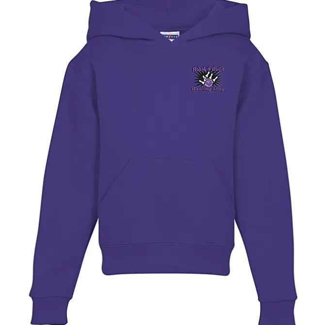 Jerzees Nublend Hooded Sweatshirt - Youth - Embroidered