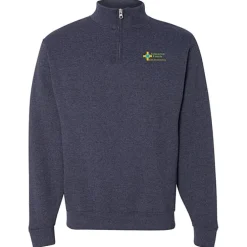 Jerzees NuBlend 1/4-Zip Sweatshirt - Embroidered