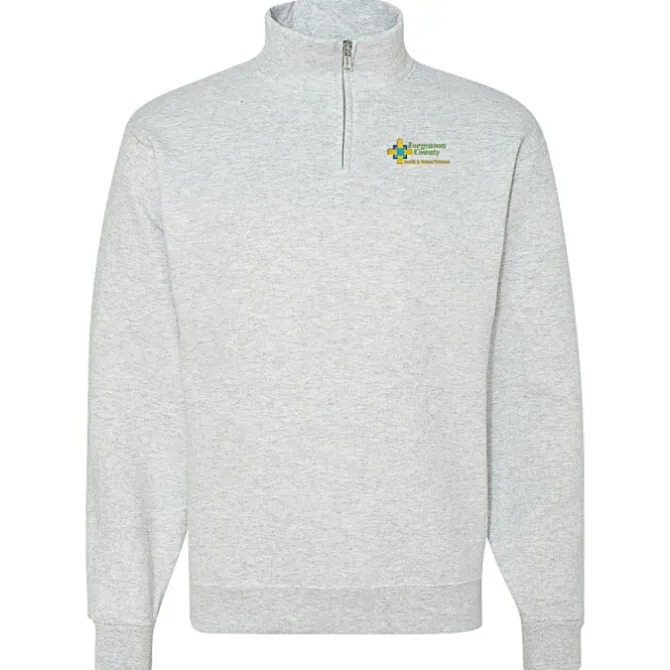 Jerzees NuBlend 1/4-Zip Sweatshirt - Embroidered