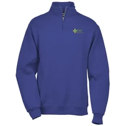 Jerzees NuBlend 1/4-Zip Sweatshirt - Embroidered