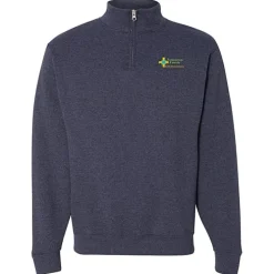 Jerzees NuBlend 1/4-Zip Sweatshirt - Embroidered - 24 hr