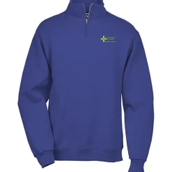 Jerzees NuBlend 1/4-Zip Sweatshirt - Embroidered - 24 hr