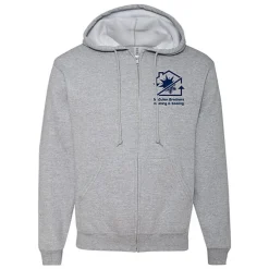 Jerzees Rugged Fleece Full-Zip Hooded Sweatshirt - Screen
