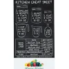 Kitchen Cheat Sheet Magnet - 30 mil