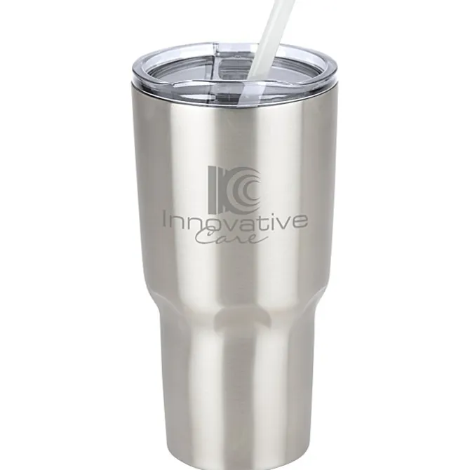 Kong Vacuum Insulated Travel Tumbler - 26 oz. - Stainless Steel - Laser Engraved