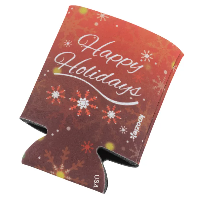 Koozie® Holiday Can Cooler - Happy Holidays