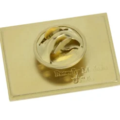 Laminate Lapel Pin - Small Rectangle - 24 hr