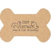 Large Cork Coaster - Bone