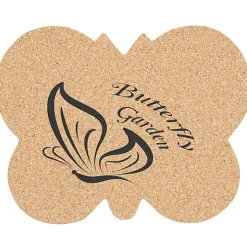 Large Cork Coaster - Butterfly