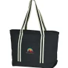 Large Cotton Canvas Admiral Tote - Embroidered