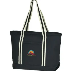 Large Cotton Canvas Admiral Tote - Embroidered