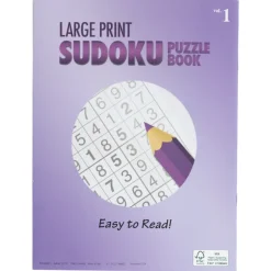 Large Print Sudoku Puzzle Book - Volume 1