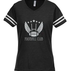 LAT Fine Jersey Football T-Shirt - Ladies' - Screen