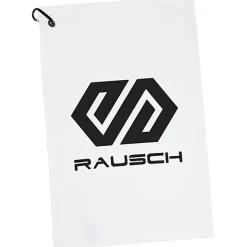 League Golf Towel with Carabiner - White