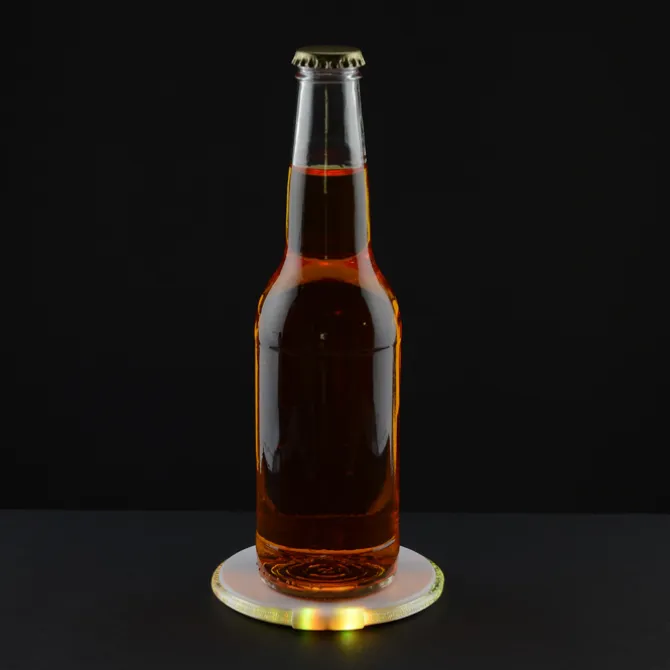 LED Coaster with Bottle Opener