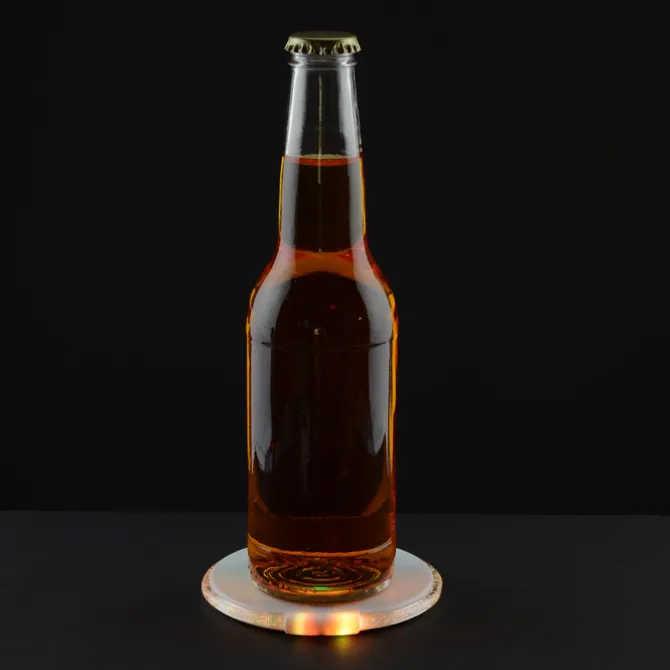 LED Coaster with Bottle Opener