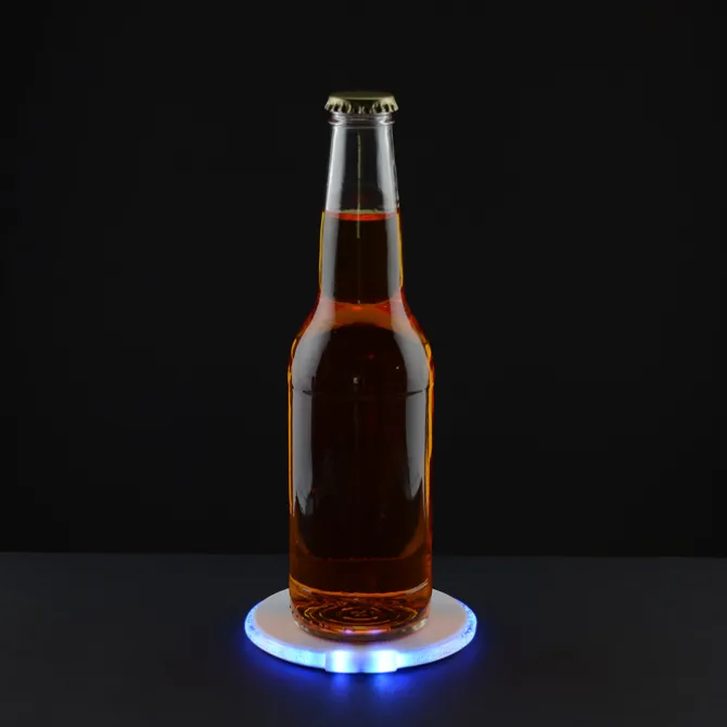LED Coaster with Bottle Opener