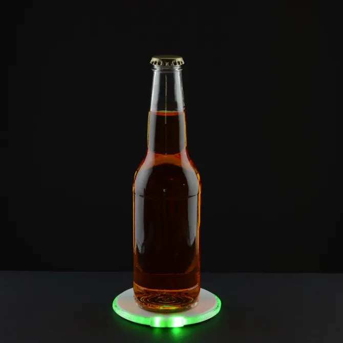 LED Coaster with Bottle Opener