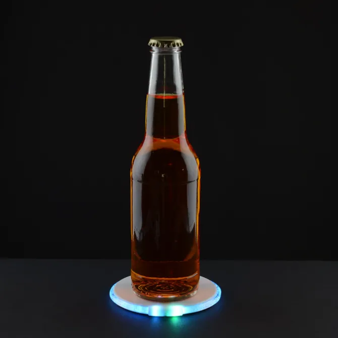 LED Coaster with Bottle Opener