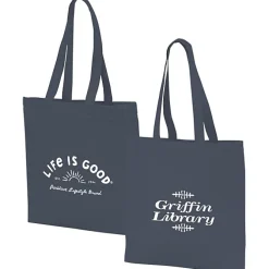 Life is Good Color Cotton Sheeting Tote - Sun