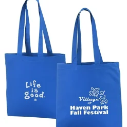 Life is Good Color Cotton Sheeting Tote - LIG
