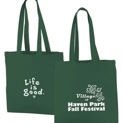 Life is Good Color Cotton Sheeting Tote - LIG