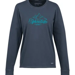 Life is Good Crusher Long Sleeve Tee - Ladies' - Screen