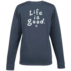 Life is Good Crusher Long Sleeve Tee - Ladies' - Full Color - LIG