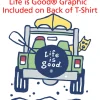 Life is Good Crusher Tee - Ladies' - Full Color - White - 4WD