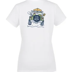 Life is Good Crusher Tee - Ladies' - Full Color - White - 4WD