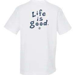 Life is Good Crusher Tee - Men's - Full Color - White - LIG