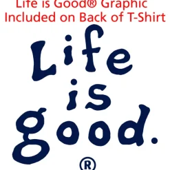 Life is Good Crusher Tee - Men's - Full Color - White - LIG