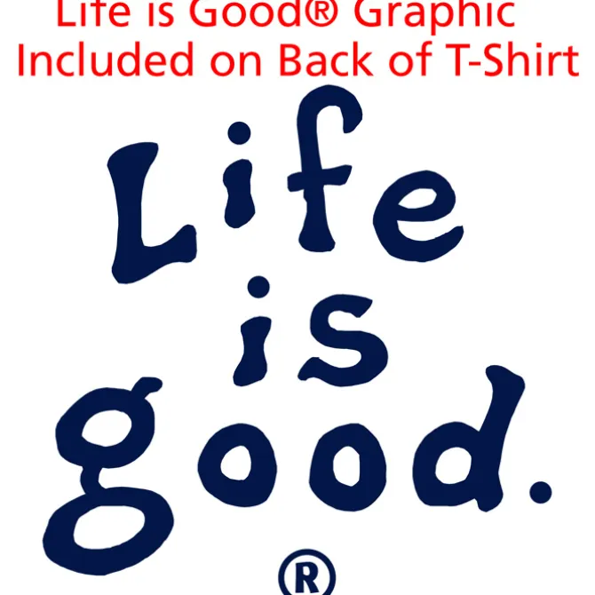 Life is Good Crusher Tee - Men's - Full Color - White - LIG