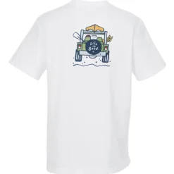 Life is Good Crusher Tee - Men's - Full Color - White - 4WD