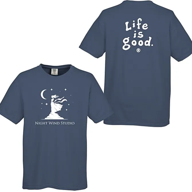 Life is Good Garment-Dyed Tee - Screen - Colors - LIG