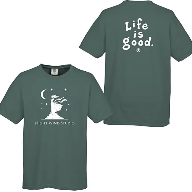 Life is Good Garment-Dyed Tee - Screen - Colors - LIG