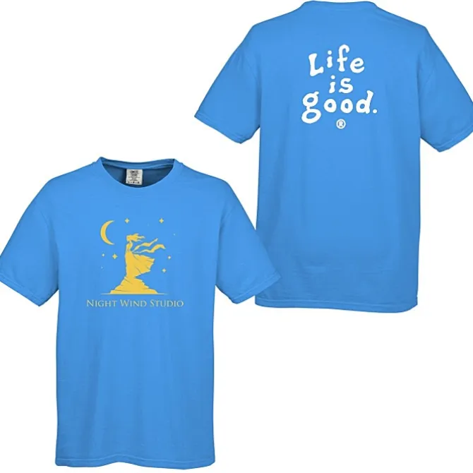 Life is Good Garment-Dyed Tee - Screen - Colors - LIG