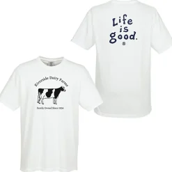 Life is Good Garment-Dyed Tee - Screen - White - LIG
