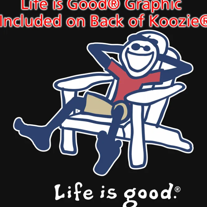 Life is Good Koozie® Can Cooler - Full Color - Adirondack