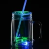 Light-Up Mason Jar with Straw - 18 oz. - 24 hr