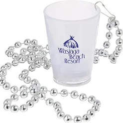 Light-up Shot Glass on Beaded Necklace - 2 oz. - Multi - 24 hr