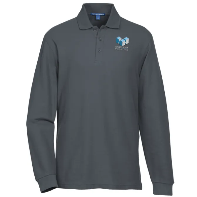 Lightweight Classic Pique LS Polo - Men's