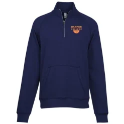 Light Weight 1/4-Zip Heathered Fleece Pullover - Men's