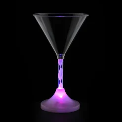 Martini Glass with Light-Up Spiral Stem - 6 oz.