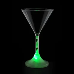 Martini Glass with Light-Up Spiral Stem - 6 oz.